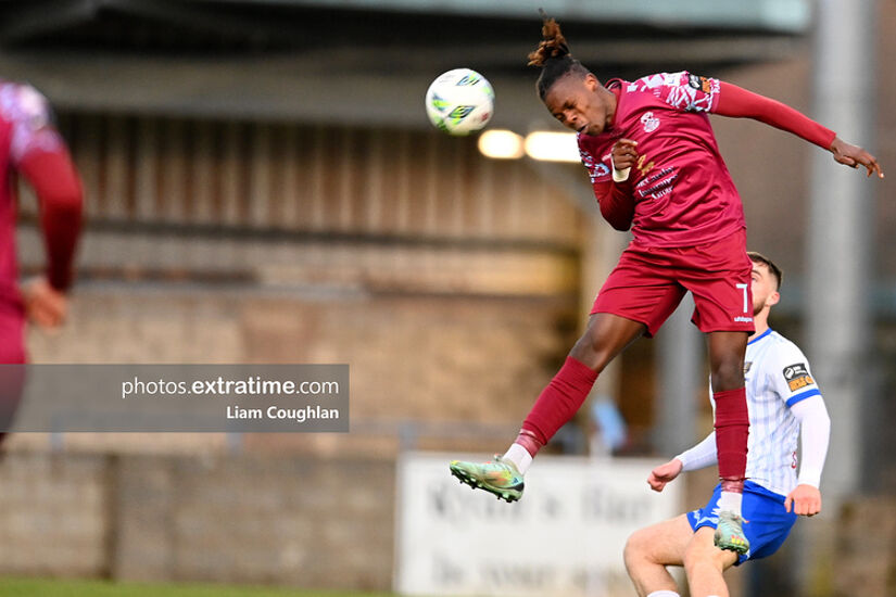 Wilson Waweru in action for Cobh Ramblers