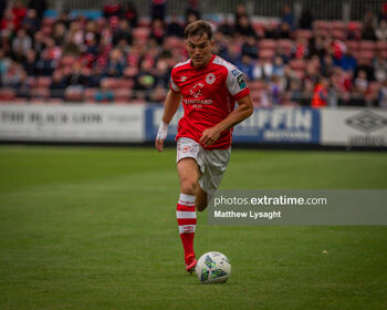 Anto Breslin in action for St Patrick's Athletic against UCD in June 2023