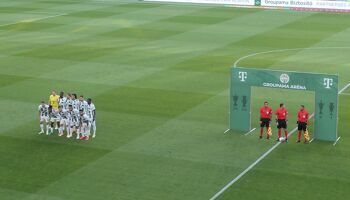 Ferencvaros lineup ahead of kick-off in Budapest