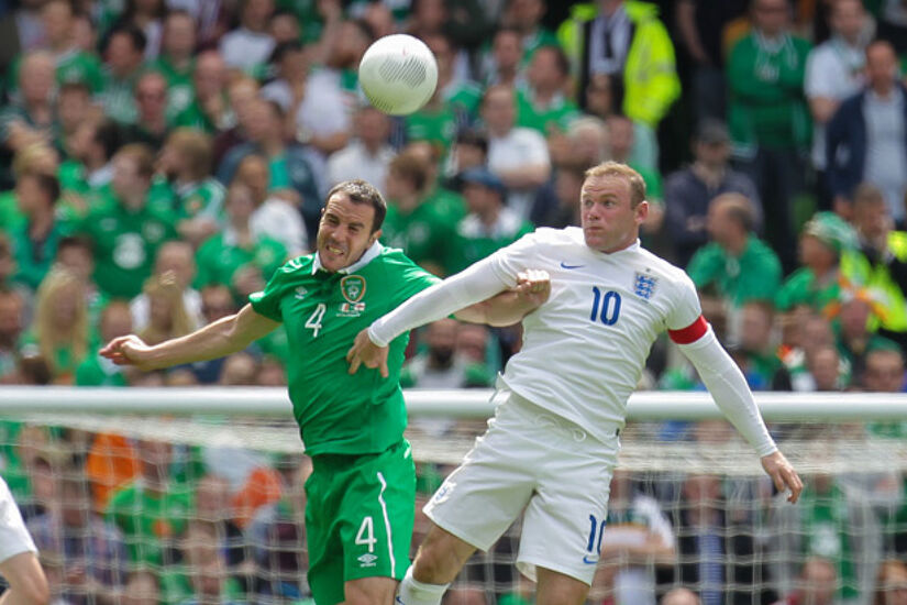 Wayne Rooney and John O'Shea