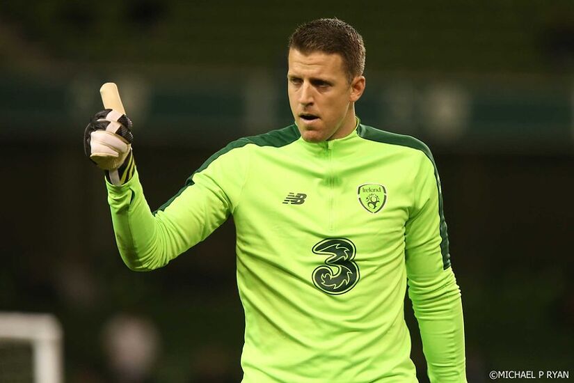 Colin Doyle during a friendly with Northern Ireland in 2018