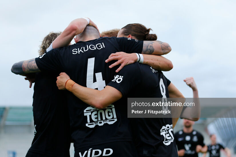 Celebrations for the away side as Shamrock Rovers lose at home in Europe