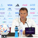 Herve Renard, Head Coach of Saudi Arabia, attends the post match press conference after his team’s 2-0 loss to Poland