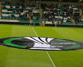 Tallaght Stadium ahead of kick-off of Shamrock Rovers' Europa Conference League group game against Gent in October 2022