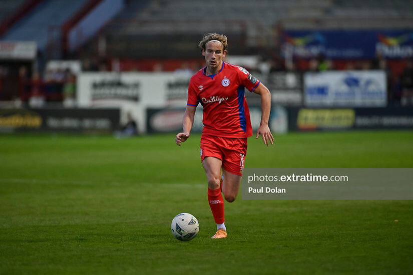 Harry Wood in action for Shelbourne