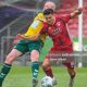 Daire O'Connor in action for Cork City against Rockmount in the 2020 Munster Senior Cup final