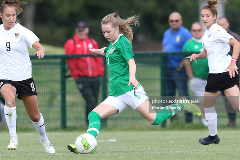 Izzy Atkinson in action for the Ireland u-19 team