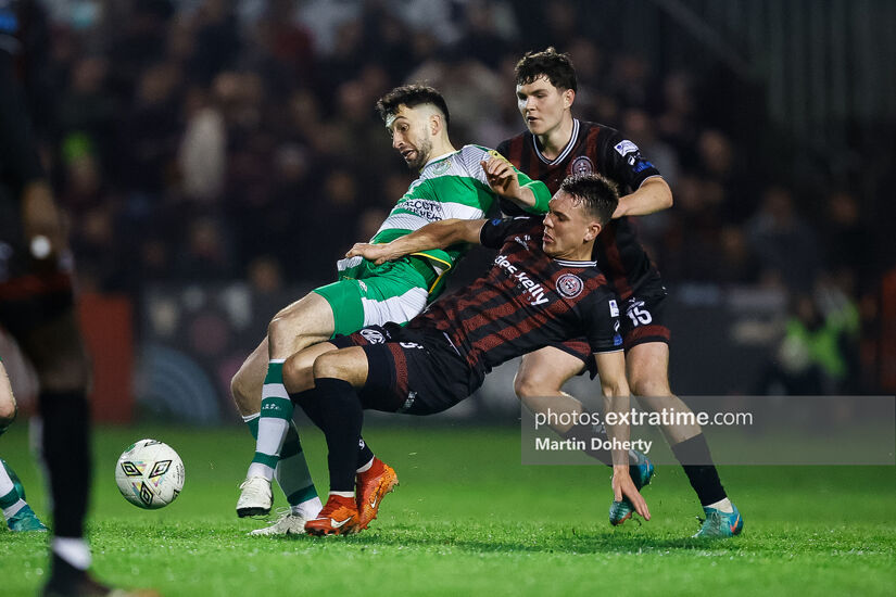 Action from Bohemians -v- Shamrock Rovers on Friday, 3 May 2024.