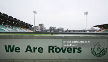 'We Are Rovers' slogan at Tallaght Stadium