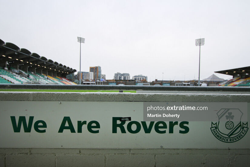 'We Are Rovers' slogan at Tallaght Stadium