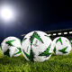 General view inside Tallaght Stadium as multiple Kipsta Conference 2024/25 match balls are seen on the pitch prior to the UEFA Conference League match between Shamrock Rovers and TNS in November