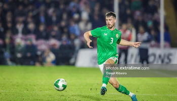 Sean Roughan of Ireland during the UEFA Under 21 Championship Qualifier, Republic of Ireland versus Norway