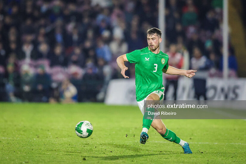 Sean Roughan of Ireland during the UEFA Under 21 Championship Qualifier, Republic of Ireland versus Norway