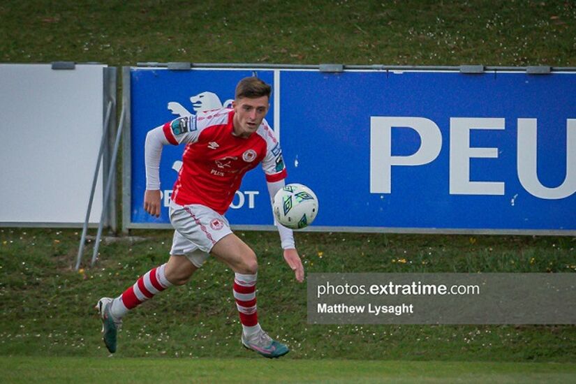 Ben McCormack in action for St Pat's against UCD