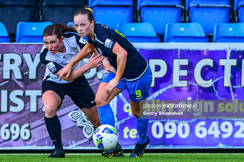 Kerri Letmon in action for DLR Waves during the 2021 Women's National League season.