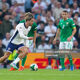 Former Ireland under-21 Ireland international Jack Grealish on the ball against Ireland at the Aviva Stadium on Saturday 7 September 2024