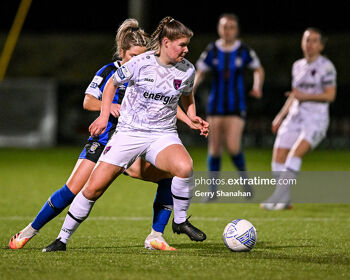 Freya DeMange in action for Wexford Youths during the 2022 Women's National League season.