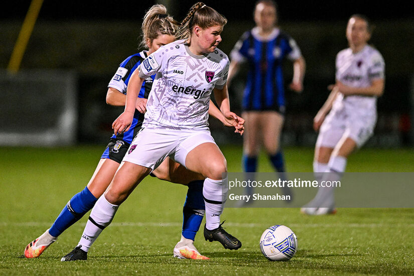 Freya DeMange in action for Wexford Youths during the 2022 Women's National League season.
