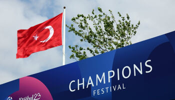 A general view during day 1 of the UEFA Champions League 2022/23 Festival ahead of the UEFA Champions League 2022/23 final on June 08, 2023 in Istanbul
