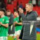 Heimir Hallgrímsson and Andrew Moran clap the Ireland fans after the 5-0 defeat to England at Wembley on 17 November 2024