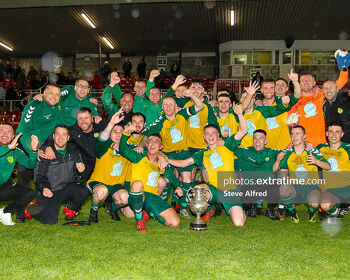 Rockmount celebrating their Munster Senior Cup success in 2020