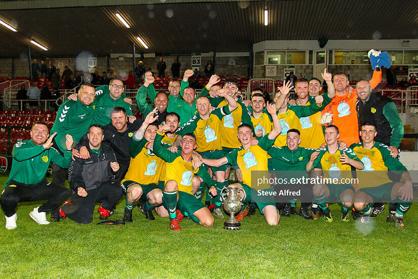 Rockmount celebrating their Munster Senior Cup success in 2020