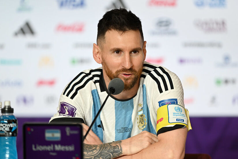 Leo Messi also picked up the Golden Ball for player of the tournament