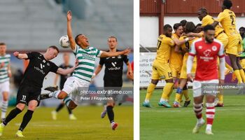 Breidablik knocked Shamrock Rovers out of the Champions League qualifiers while Dudelange defeated St. Patrick's Athletic in the Europa Conference League