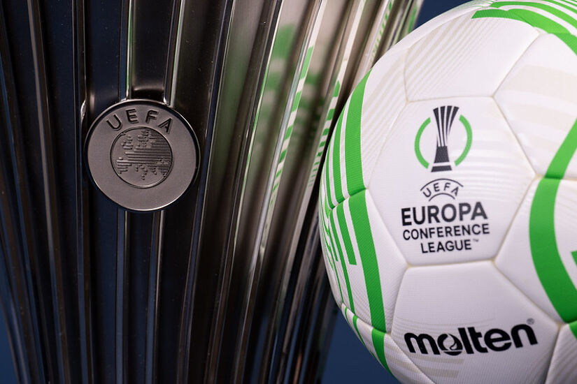 Match Balls Shoot at the UEFA Headquarters, The House of the European Football, on August 2, 2022, in Nyon, Switzerland.