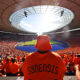 A Netherlands fan looks on during the UEFA EURO 2024 group stage match between Netherlands and Austria at Olympiastadion on June 25, 2024 in Berlin