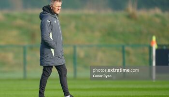 Heimir Hallgrímsson at FAI HQ this week during a Republic of Ireland training session