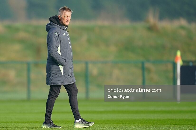 Heimir Hallgrímsson at FAI HQ this week during a Republic of Ireland training session