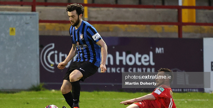 Adam Wixted in action for Athlone Town against Shelbourne on Friday, 7 May 2021. 