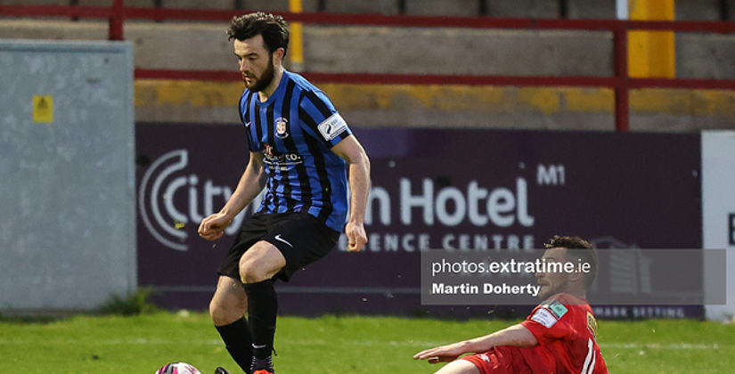 Adam Wixted in action for Athlone Town against Shelbourne on Friday, 7 May 2021.