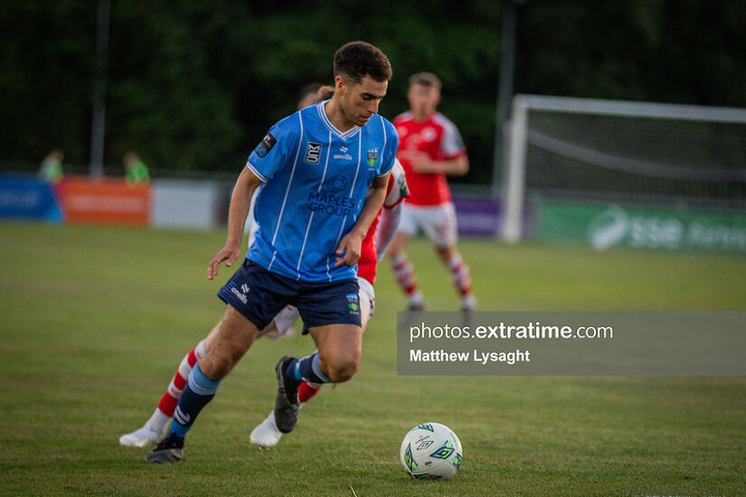 Evan Osam in action for UCD