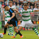 Shamrock Rovers' Lee Grace tackles Apollon Limassol's Ioannis Pittas during the Hoops' 2-1 Europa League victory at Tallaght Stadium On July 25, 2019.