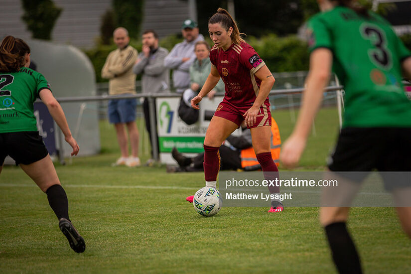 Gemma McGuinness on the ball for Galway