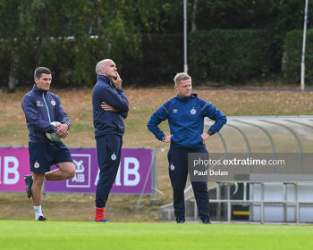 Shelbourne FC Coaches David McAllister, Joey O'Brien & Damien Duff