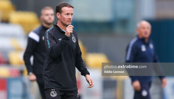 Collie O'Neill on the sideline during his team's 3-1 win over Shelbourne