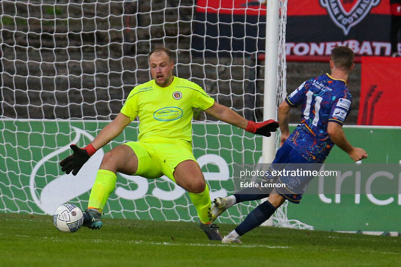 Bohemians scoring in their 2-0 win over Lucan United