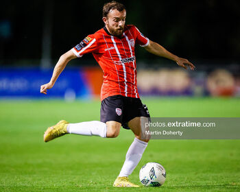 Danny Mullen got the injury time winner for Derry City against St. Pats