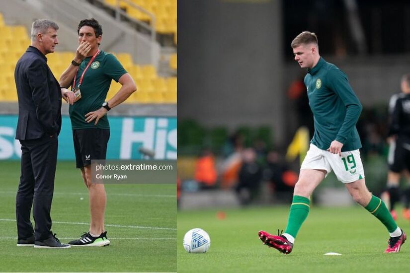 Stephen Kenny, Keith Andrews and Evan Ferguson