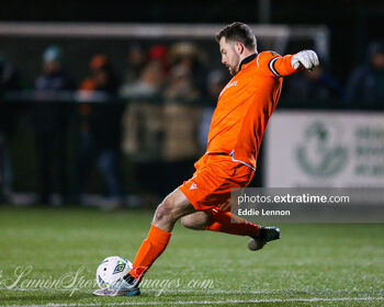 Jack Brady in action for Longford Town in their Leinster Senior Cup defeat against Shamrock Rovers