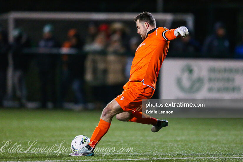 Jack Brady in action for Longford Town in their Leinster Senior Cup defeat against Shamrock Rovers