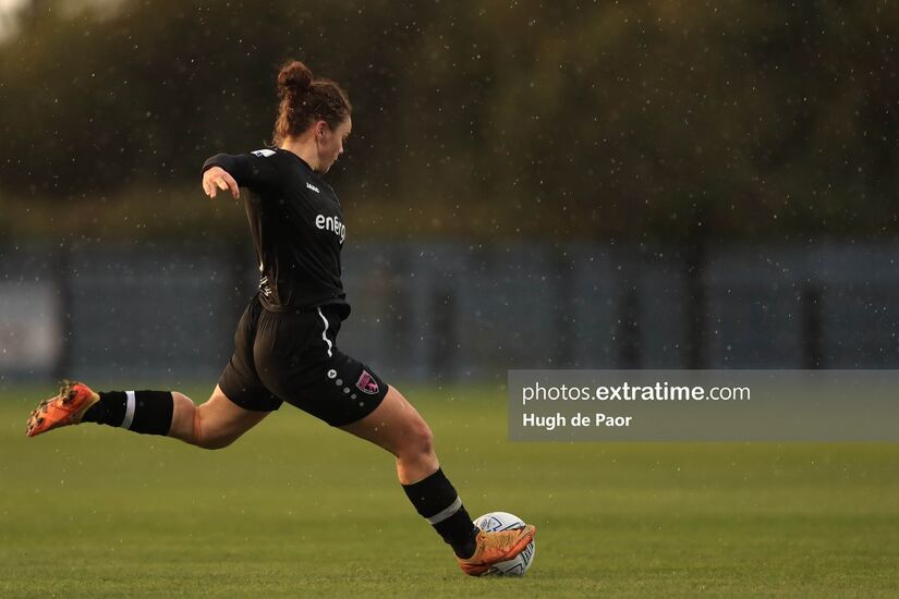 Ciara Rossiter on the ball during Wexford Youths' 5-2 win over Sligo Rovers on Saturday, 15 October 2022.