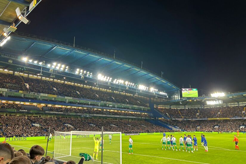 Action from the Europa Conference League game