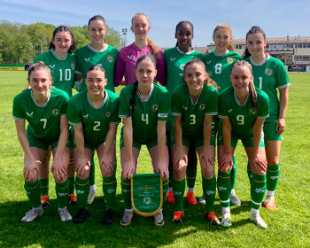 Ireland u19 team lineup ahead of their 1-0 win over Austria