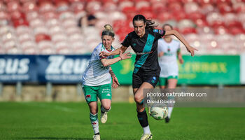 Action from City's 2-1 win against the Hoops in Turner's Cross on 11 May 2024