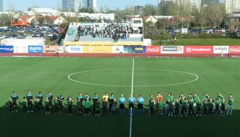 The teams lining up before this evening's clash