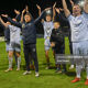 Damien Duff & team applaud the Shelbourne supporters after their game against Drogheda United last November